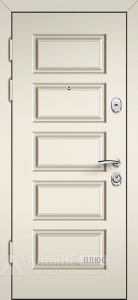 Элегантная дверь Люкс с отделкой темное дерево №7 внутренняя - фото