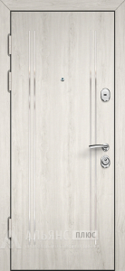 Входная дверь светлая с экошпонированной поверхностью в светлом цвете №4 внутренняя - фото