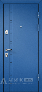 Уличная металлическая дверь с защитой от промерзания №34 внешняя - фото