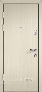 Металлическая дверь с фигурными филёнками и эмалевой полировкой №3 внутренняя - фото