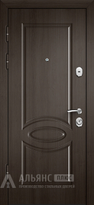 Уличная металлическая дверь в стиле Лофт с терморазрывом №23 внутренняя - фото