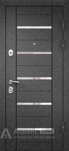 Уличная входная дверь с двойным контуром утепления №36 внешняя - фото