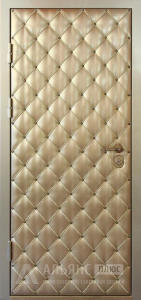 Дверь для загородного дома темная снаружи светлый винилис кожа внутри №58 внутренняя - фото