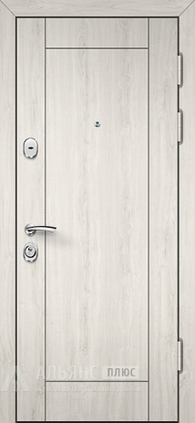 Фото «Входная дверь 2000х800 с зеркалом в цвете сандал белый №131»