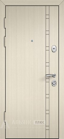 Фото 2 «Дизайнерская входная дверь слоновая кость в квартиру для новостройки №38»