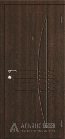 Фото «Дверь с отделкой под белый дуб и тройным уплотнением №65»